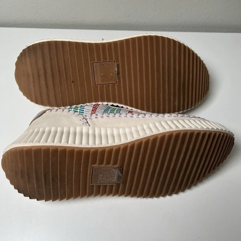 Dolce Vita Women's Dolen Multicolor Platform Sneakers Woven Sz 8 Thick Comfort‎